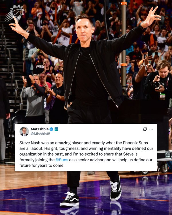 牛金宝配资 51岁纳什重返太阳! 老板宣布其新身份: 担任高级顾问助我们规划未来